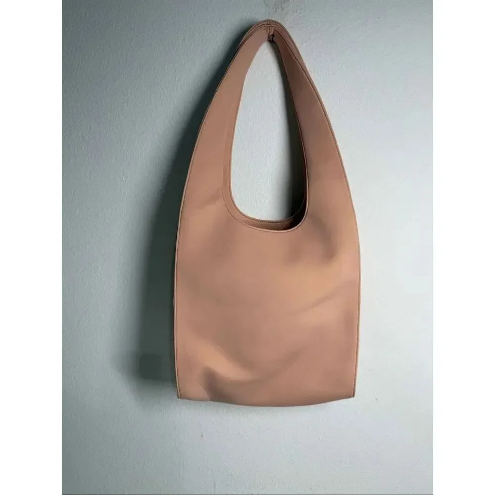 Gisou Pink Shoulder Bag Purse Microfiber Chrome Logo Merch Tote
